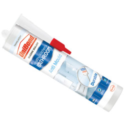 UniBond 2079323 Anti-Mould Kitchen &amp; Bathroom Sealant Cartridge Translucent 274g