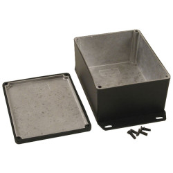 Hammond 1590WCFBK Watertight Diecast Enclosure Flanged Base 120x94x56.5 Black