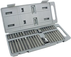 Bity Brüder Mannesmann M 187-40, wewnętrzny sześciokąt, Wielowypust (XZN), profil T, stal chromowo-wanadowa, 40 szt.