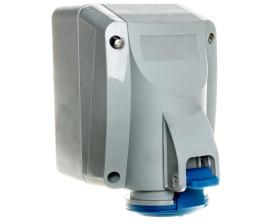 Gniazdo stałe 16A 3P 230V AC niebieskie IP44 P17 TEMPRA PRO 555154