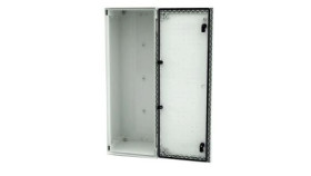 Szafka ścienna rozdzielcza Jasnoszary, materiał: Plastik wzmacniany włóknem szklanym, IP66, RS PRO RAL 7035