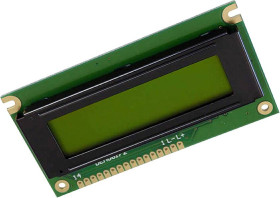 Wyświetlacz LCD Display Elektronik DEM08172SYH-PY żółto-zielony (S x W x G) 84 x 44 x 7.6 mm