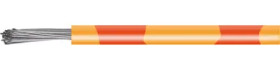 PVC-switching strand, highly flexible, LiYv, 0.14 mm², 18 x 0.1 mm, orange/red, outer Ø 1.1 mm, BYB-5-92F5397
