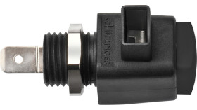 Wtyk montażowy, Czarny, 16A, 300V