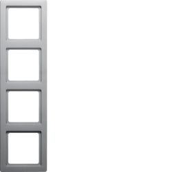 Q.1 Ramka 4-krotna, alu aksamit, lakierowany