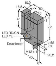 Fotokomórka Turck SL10VB6VYQ 3060368 1 szt.