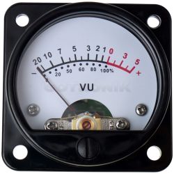VU meter analogowy wskaźnik wysterowania audio 650 Ohm pomiar sygnału audio