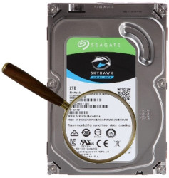 Wewnętrzny 3.5-calowy dysk twardy 2TB 24/7 SkyHawk do systemów monitoringu ST2000VX