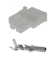 TH02-MX-G/2 Złącze mocy, gniazdo na kabel - 2pin (z terminalami) raster gniazda: 4.2mm - opakowanie 2 szt.