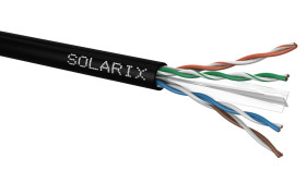 Przewód UTP Solarix, kat.6, szpula 500m, zewnętrzny, SXKD-6-UTP-PE