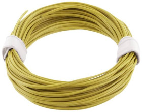 econ connect KZL2X008GE5 Przewód linka 2 x 0.08 mm² żółty 5 m