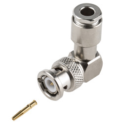 Złącze koncentryczne Montaż na kablu Męski 50Ω typ złącza Złącze BNC 0 to 4GHz, zaciskane typ kabla RG142, RG58