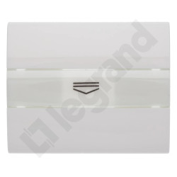 SISTENA LIFE Plakietka biała do łącznika hotelowego arctic 777054