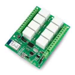 Numato Lab - 8-kanałowy moduł przekaźników 12V 7A/240VAC + 1GPIO - Bluetooth
