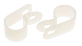 Nylon 6.6 cable P-clip,12.7mm dia