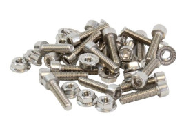 Zestaw śrub/wkrętów łeb z łbem walcowym soczewkowym Stalowe długość 6.35mm