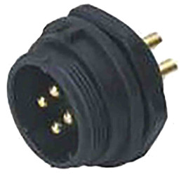 Złącze wielostykowe przemysłowe 3-pinowe Montaż przedni Gniazdo RS PRO