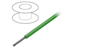 1559-Gr005 Przewód Na Rolce 30,5M Linka Cu 14Awg Pvc Zielony 1Kv