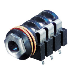 REAN NYS215 Stereo Jack Socket 0.25in.