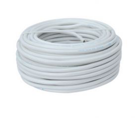 Przewód elektryczny 2x0,5 biały płaski H03VVH2-F (OMYp) = szpula 100m