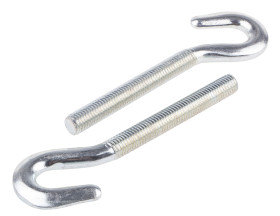 Śruba kotwiąca dł 146mm M12 Stal wysokowęglowa Ø 12mm RS PRO Śruba hakowa kuta