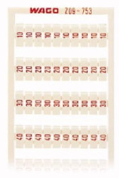 Ramka z oznacznikami 20x 10 20-50 nadruk czerwony 209-753 /5szt./