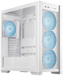 Asus TUF Gaming GT302 ARGB Midi Tower Obudowa do komputera biały z 4 wentylatorami, ze zintegrowanym oświetleniem, z fil