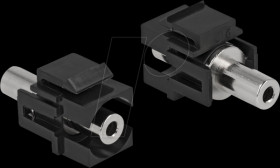 86859 Keystone module jack 3.5 mm 3 pin > jack 3.5 mm 3 pin