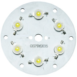 TruOpto OSPR6XW5-W4XZE1E1E White 6500K 6x1W Power LED 600lm