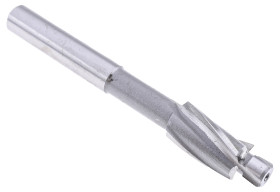 Wiertło stopniowe, HSS, gwint: M6, dł. całkowita: 80 mm, śr. wycinaka: 11mm, dł. wycinaka: 18mm, śr. trzpienia: 8 mm,