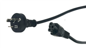 Przewód Zasilający Australia Ac-Aus Iec C5 2,5A - Posac-C5as/Nzs18 Czarny 1,8M