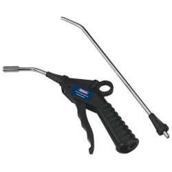 Sealey SA914 Air Blow Gun with Safety Nozzle and 2 Extensions