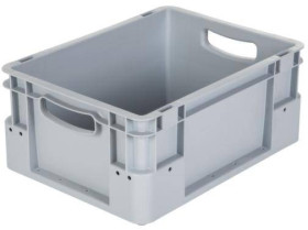 Alpha Paletten & Boxen 1658733 Pojemnik do sztaplowania nadaje się na żywność (D x S x W) 400 x 300 x 180 mm szary 1 szt