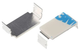 Spinka do kabli Zacisk rozwierany, 10mm, materiał: Aluminium, Samoprzylepny, 19.3 x 9.8 x 6.3mm, RS PRO