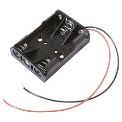 MPD BC3AAAW Battery Tray 3x AAA Cable 52x38x14mm Robust Holder