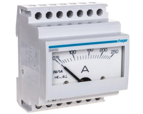 Amperomierz analogowy modułowy 0-250 A pomiar pośredni SM250