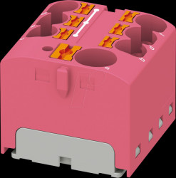 3273873 PTFIX distributor block, 10/6x4, pink