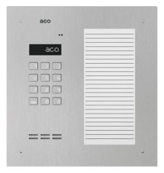 Centrala Slave cyfrowa do 1020 lokali z wbudowanym dużym podświetlanym spisem lokatorów stal nierdzewna INSPIRO 17S