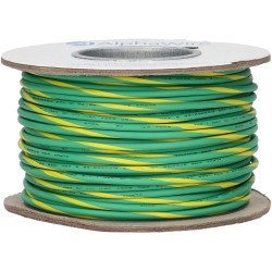 Alpha Wire 6717 GY005 Eco Wire 14AWG Green/Yellow (30.5m Reel)