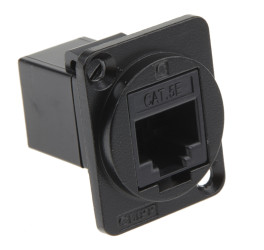 Łącznik Ethernet RJ45 żeńskie Cat5e UTP porty: 2 Złącze przewlekane RS PRO