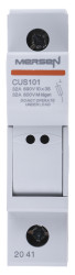 Uchwyt bezpiecznikowy montowany na szynie Mocowanie szynowe rozmiar: 10 x 38mm 32A 690 V ac → 1kV ac/dc Mersen