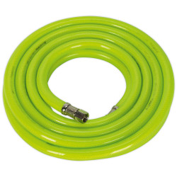 Sealey AHFC538 Air Hose High Visibility 5mtr x &#xD8;10mm with 1/4&quot;BSP Unions