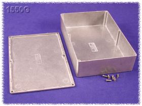 Obudowa; uniwersalna; HM1550G; aluminium; 222mm; 146mm; 55,1mm; IP54; naturalny; Hammond; RoHS
