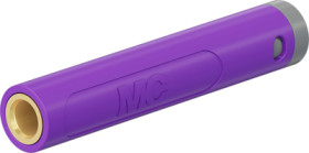 4 mm socket, solder connection, 2.5 mm², mounting Ø 8 mm, purple, 64.2061-26