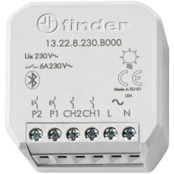 Finder 13.22.8.230.B000 YESLY 2-channel actuator grey wireless home automation