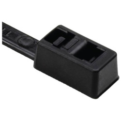 HellermannTyton 117-00008 T50LDH Cable Tie 395mm black 100pcs double lock