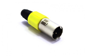 WTYK MIKROFONOWY XLR 3 PIN CANON ŻÓŁTY