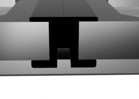 Listwa uszczelnionego dachu dla wiat i carportów fotowoltaicznych/PROFIL 36/czarny 705