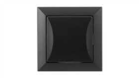 Opal Gniazdo Bryzgoszczelne Z Uziemieniem Czarny Mat Gpt-16 Oph Cz/Mat