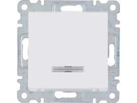 LUMINA Wyłącznik pojedynczy kontrolny biały WL0210 HAGER